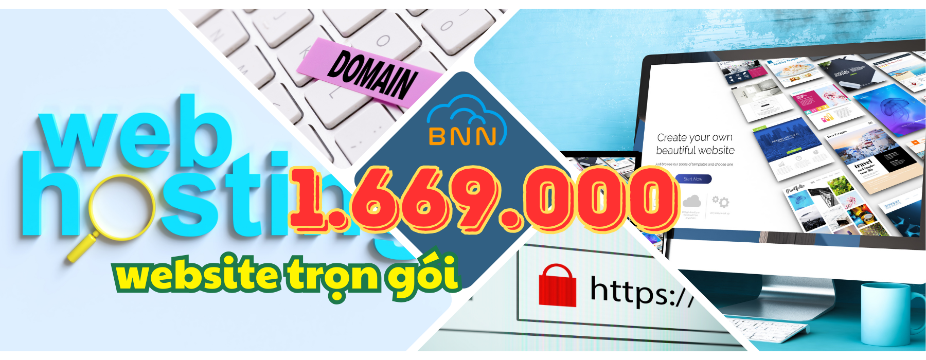 Website trọn gói <b>1.669.000 đ</b>